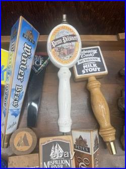 17 Craft Beer Tap Handles Allagash Pete's Tuborg Penn Pilsner Lot