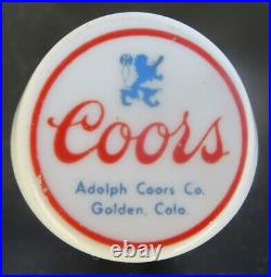 1940's COORS PORCELAIN TAP HANDLE, BALL KNOB, SNOW CONE, ICE CREAM CONE, POTTERY