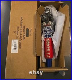 1 New Pabst Blue Ribbon PBR Godzilla 10 Draft Beer Tap Handle