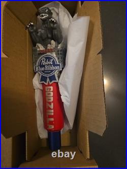 1 New Pabst Blue Ribbon PBR Godzilla 10 Draft Beer Tap Handle