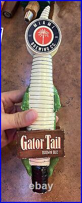 2013 Miami Brewing Co. Gator Tail Brown Ale Beer Tap Handle Open Mouth Gator 11 2013 Miami Brewing Co. Gator Tail Brown Ale Beer Tap Handle Open Mouth Gator 11