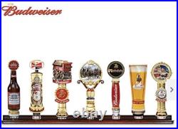 2018 BUDWEISER BRADFORD EXCHANGE CLYDESDALE SET draft beer tap handles 7-pc. Set