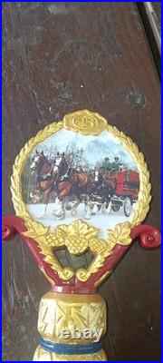 2018 Bradford Exchange Budweiser Beer Tap Handle Draft Pub Bar Ware Decor