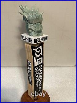 21ST AMENDMENT HELL OR HIGH WATERMELON STATUE OF LIBERTY beer tap handle. CALIF