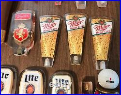 27 Miller Lite High Life Michelob Coors Strohs Leinenkugal Beer Tap Handles LOT