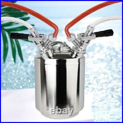 2.5 Gallon/10 L Cleaning Keg Beer Line Cleaning Kit with 2D Coupler Keg Line NEW