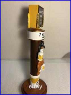 2 BASSET BREWING JURASSIC BARK AMBER LAGER draft beer tap handle. MONTANA