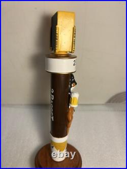 2 BASSET BREWING JURASSIC BARK AMBER LAGER draft beer tap handle. MONTANA 2 BASSET BREWING JURASSIC BARK AMBER LAGER draft beer tap handle. MONTANA