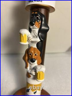 2 BASSET BREWING JURASSIC BARK AMBER LAGER draft beer tap handle. MONTANA