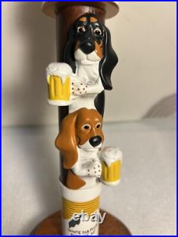 2 BASSET BREWING JURASSIC BARK AMBER LAGER draft beer tap handle. MONTANA