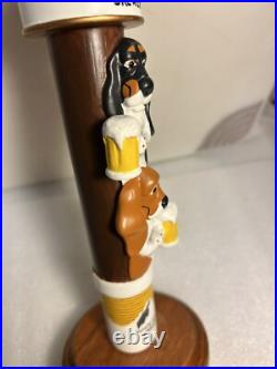 2 BASSET BREWING JURASSIC BARK AMBER LAGER draft beer tap handle. MONTANA 2 BASSET BREWING JURASSIC BARK AMBER LAGER draft beer tap handle. MONTANA