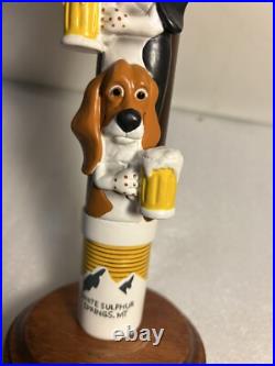 2 BASSET BREWING JURASSIC BARK AMBER LAGER draft beer tap handle. MONTANA 2 BASSET BREWING JURASSIC BARK AMBER LAGER draft beer tap handle. MONTANA