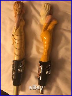 2 Hollywood Blondes, Kosch, The Great Beer Company L. A, beer tap handles
