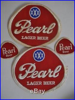 2 Pearl Beer Tap Handles & Ashtrays & 1975 Brewery Item & 1968 Hemisfair Cups