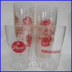 2 Pearl Beer Tap Handles & Ashtrays & 1975 Brewery Item & 1968 Hemisfair Cups
