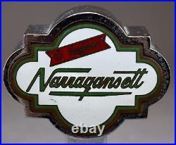 2 Vintage Narragansett Beer Tap Handles Metal Enamel Lager Hi Neighbor + Plastic