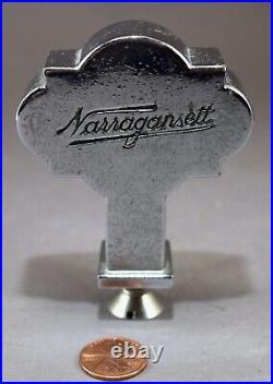 2 Vintage Narragansett Beer Tap Handles Metal Enamel Lager Hi Neighbor + Plastic