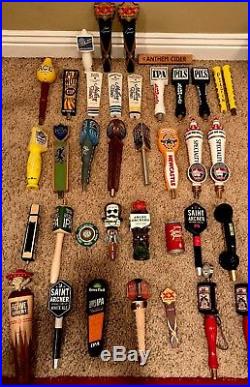 37 Ct. Lot Beer Tap Handles angry orchard Newcastle IPA Samuel Adams and more