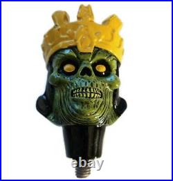 3 Floyds Zombie Dust Beer Tap Handle Ceramic Figure Munster Skull Crown Bar Pull