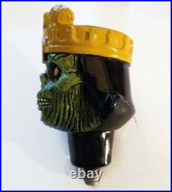 3 Floyds Zombie Dust Beer Tap Handle Ceramic Figure Munster Skull Crown Bar Pull