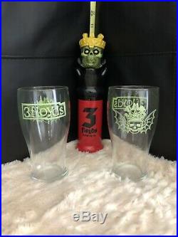 3 Floyds Zombie Dust Tap Handle With2 Pint Glasses