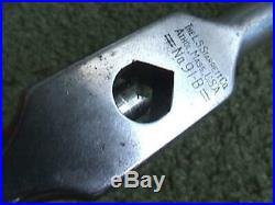 3 Piece Starrett Model No. 91-A B & C Machinist Tap Handle Wrench Set NICE