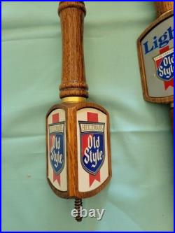 3-Vintage Heileman's Old Style Beer tap handles 3-Vintage Heileman's Old Style Beer tap handles