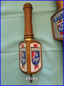 3-Vintage Heileman's Old Style Beer tap handles