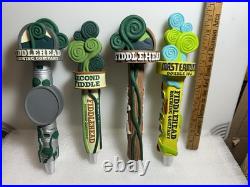 4 DIFFERENT FIDDLEHEAD BREWING FIDDLEHEAD draft beer tap handles. VERMONT