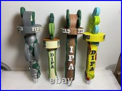 4 DIFFERENT FIDDLEHEAD BREWING FIDDLEHEAD draft beer tap handles. VERMONT