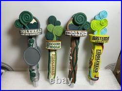 4 DIFFERENT FIDDLEHEAD BREWING FIDDLEHEAD draft beer tap handles. VERMONT