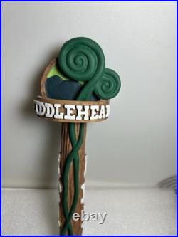 4 DIFFERENT FIDDLEHEAD BREWING FIDDLEHEAD draft beer tap handles. VERMONT