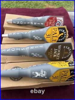 4-NEW In Boxes Firestone Brewing Beer Tap Handles Knobs Ale IPA Keg Man Cave