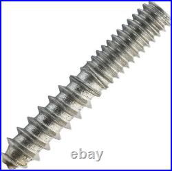 50 Zinc Plated Hanger Bolts For Beer Tap Handle Display, Mount 3/8-16 X 1.5