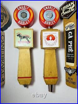 6 Beer Tap Handles PARISH BREWING URBAN SOUTH GNARLY BARLEY SOUTHERN PROHIBITION