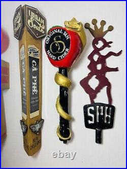 6 Beer Tap Handles PARISH BREWING URBAN SOUTH GNARLY BARLEY SOUTHERN PROHIBITION