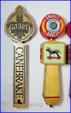 6 Beer Tap Handles PARISH BREWING URBAN SOUTH GNARLY BARLEY SOUTHERN PROHIBITION