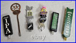 6pc Craft Beer Tap Handle Lot Deep Ellum Dallas Blonde, Stone IPA, Magic Hat#9