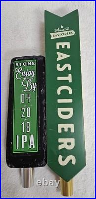 6pc Craft Beer Tap Handle Lot Deep Ellum Dallas Blonde, Stone IPA, Magic Hat#9