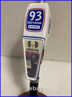 93 OCTANE BREWING CLOWN CAR CREAM ALE GAS PUMP HANDLE beer tap handle. ILLINOIS