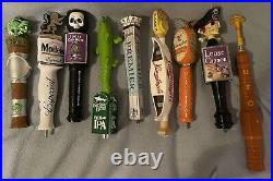 9 Ct Lot Beer TAP HANDLES modelo Heavy Seas Etc