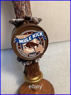 ANHEUSER BUSCH MULEKICK OATMEAL STOUT DONKEY FOOT draft beer tap handle. USA