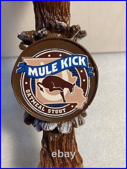 ANHEUSER BUSCH MULEKICK OATMEAL STOUT DONKEY FOOT draft beer tap handle. USA