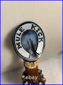 ANHEUSER BUSCH MULEKICK OATMEAL STOUT JACKASS draft beer tap handle. USA