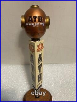 ATB AROUND THE BEND BEER COMPANY DIVING HELMET draft beer tap handle. ILLINOIS
