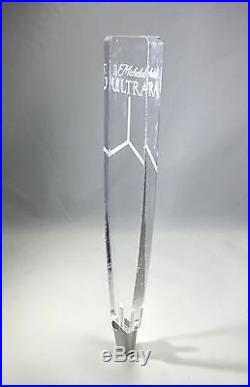 Acrylic Beer Tap Plexiglass Lucite Michelob Ultra Beer Faceut Tap Handle Display