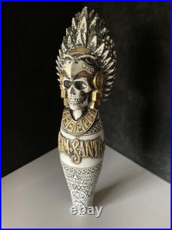 Agua Santa Beer Tap Handle Lot Skeleton Skull Craft California Santa Maria