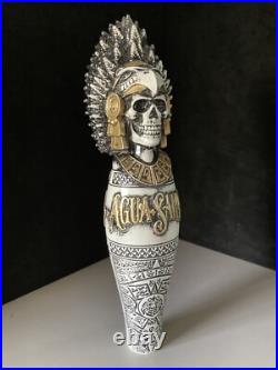 Agua Santa Beer Tap Handle Lot Skeleton Skull Craft California Santa Maria