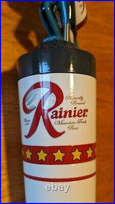 Amazing Rainier tap handle, Rainier legs, Beer handle