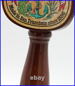 Anchor Steam Brewing Company Beer Tap Handle San Francisco 3 Sided Very Good
